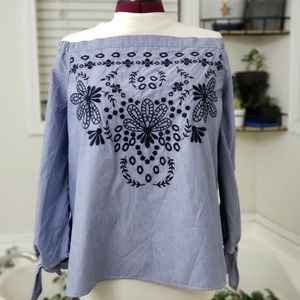 Crown and Ivy off the shoulder blouse